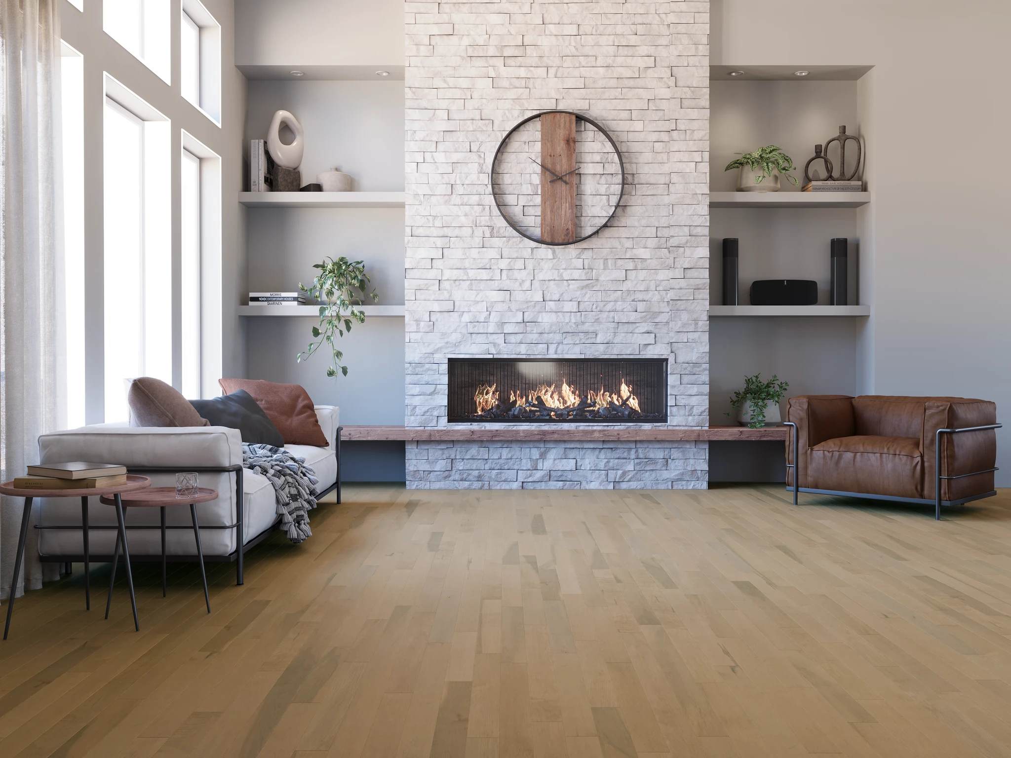 Evasion Matte Silver Maple Wood Floor Flooring visualization by Planchers PG